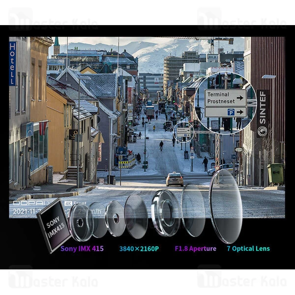 دوربین خودروی شیائومی Xiaomi DDpai X5 Pro به همراه دوربین عقب