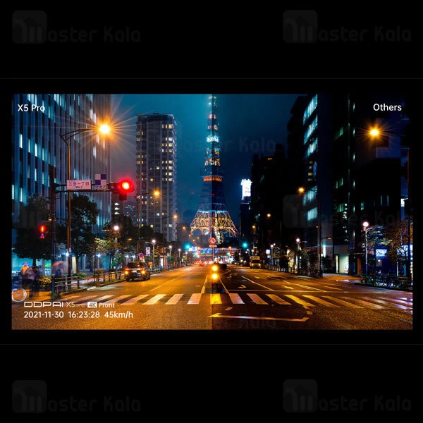 دوربین خودروی شیائومی Xiaomi DDpai X5 Pro به همراه دوربین عقب