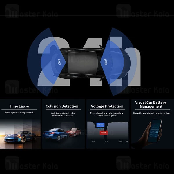 دوربین خودروی شیائومی Xiaomi DDpai X5 Pro به همراه دوربین عقب