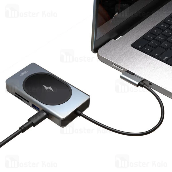 هاب 9 پورت و شارژر وایرلس ایکس او Xo Hub007