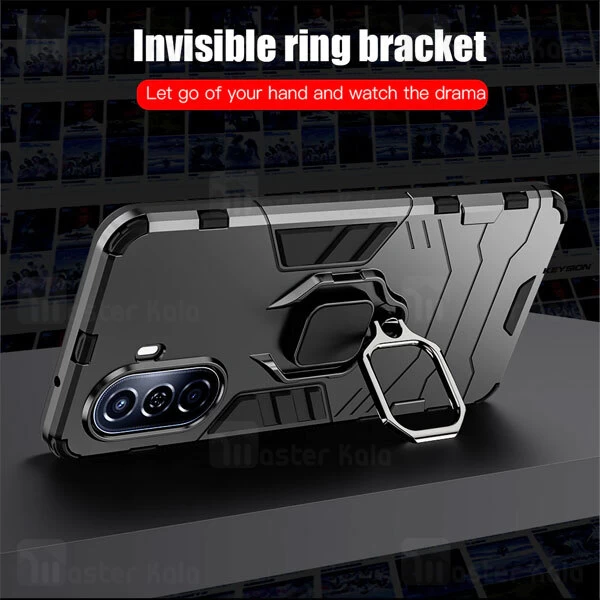گارد ضد ضربه انگشتی هواوی Huawei Nova Y70 Black Panther Keysion Armor Ring