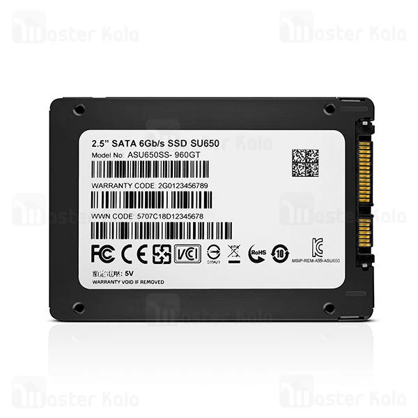 درایو SSD اینترنال ای دیتا ADATA SU650 2.5 Inch ظرفیت 240 گیگابایت