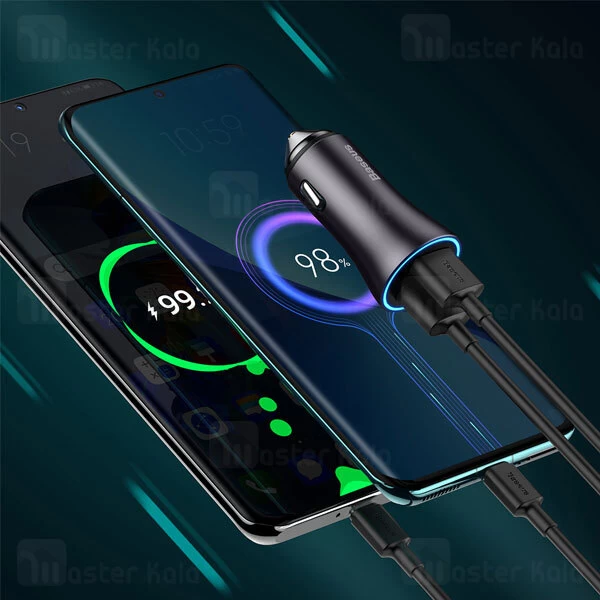 شارژر فندکی فست شارژ بیسوس Baseus CGJM000013 توان 60 وات