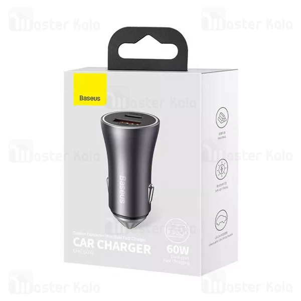 شارژر فندکی فست شارژ بیسوس Baseus CGJM000113 توان 60 وات