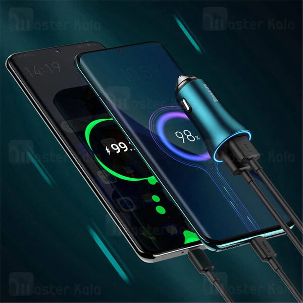 شارژر فندکی فست شارژ بیسوس Baseus CGJM000113 توان 60 وات