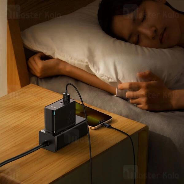 شارژر دیواری بیسوس Baseus GaN5 Pro CCGP090201 توان 100 وات با کابل