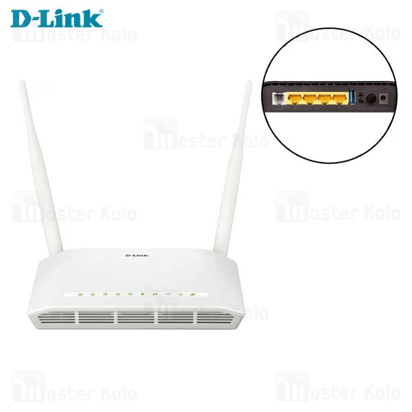 مودم روتر 2 آنتن دی لینک D-Link DSL-2750U N300 Adsl2 Plus