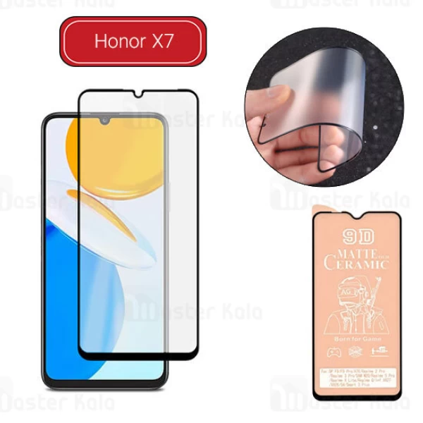 گلس سرامیکی مات Honor X7 Matte Ceramic Full Screen Glass