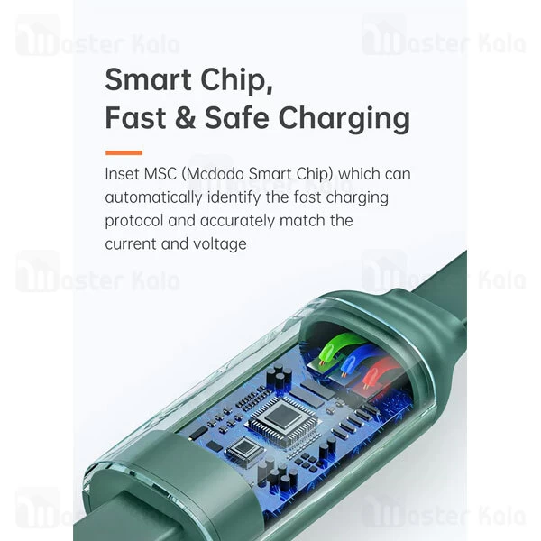 کابل سه سر جمع شونده مک دودو Mcdodo CA-1202 طول 1.1 متر توان 66 وات