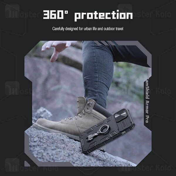 گارد محافظ ضد ضربه Apple iPhone 13 Pro Max Nillkin CamShield Armor Pro Case دارای محافظ دوربین