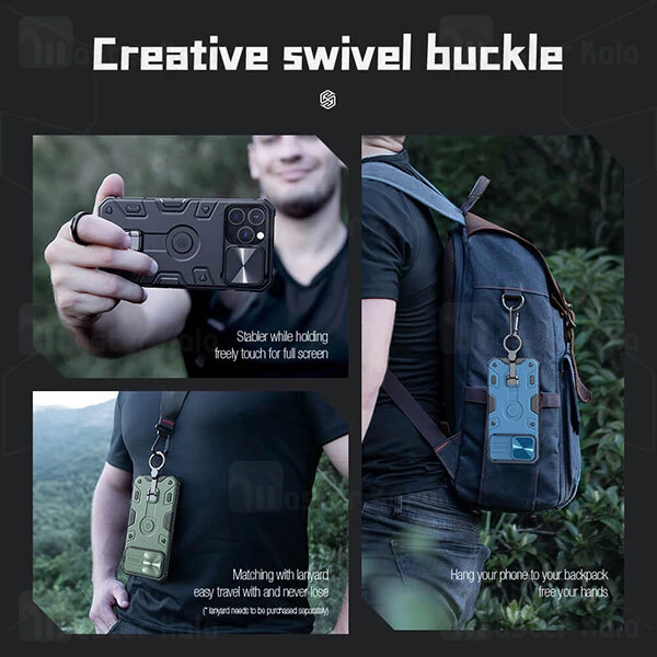 گارد محافظ ضد ضربه Apple iPhone 13 Pro Max Nillkin CamShield Armor Pro Case دارای محافظ دوربین