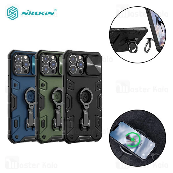 گارد محافظ ضد ضربه Apple iPhone 13 Pro Max Nillkin CamShield Armor Pro Case دارای محافظ دوربین