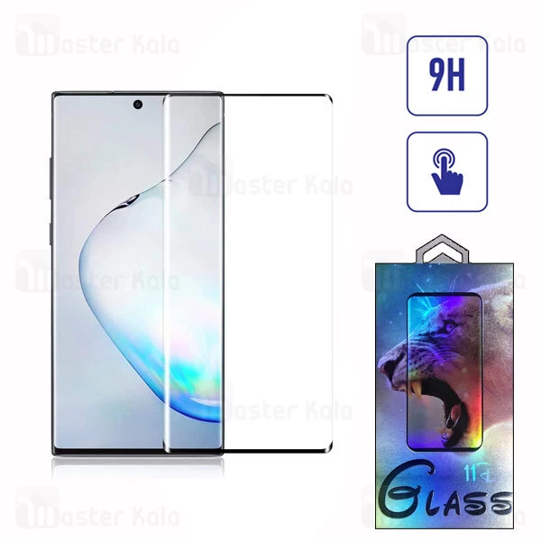 محافظ صفحه شیشه ای تمام صفحه تمام چسب خمیده Samsung Galaxy Note 10 Plus Curved Glass
