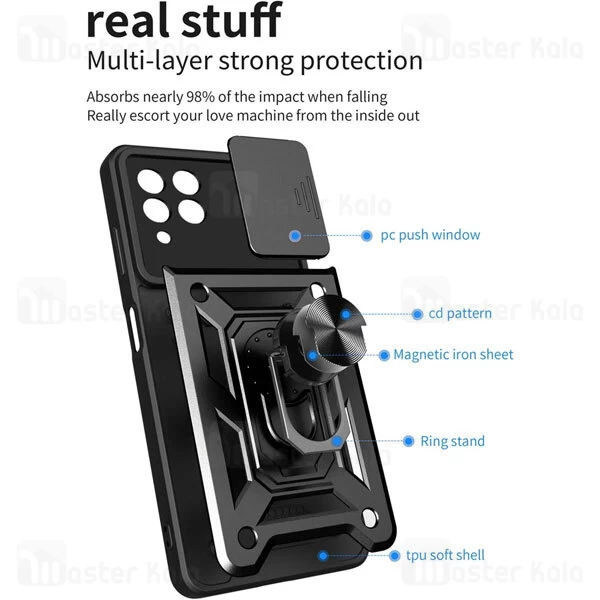 گارد محافظ ضد ضربه انگشتی Samsung M33 SHUNIJA Case دارای محافظ دوربین