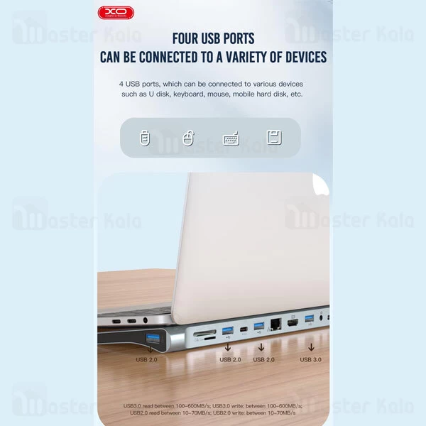 استند و هاب 12 پورت ایکس او XO HUB010