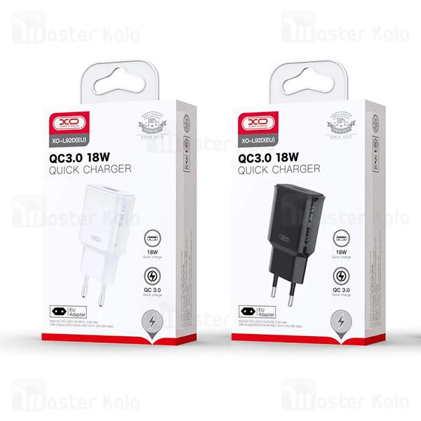 شارژر دیواری ایکس او XO L92D توان 18 وات