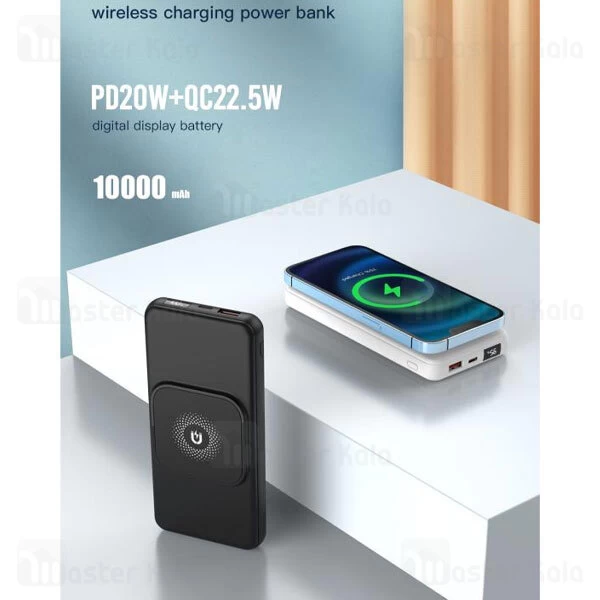 پاوربانک وایرلس 10000 ایکس او XO PR161 توان 22.5 وات