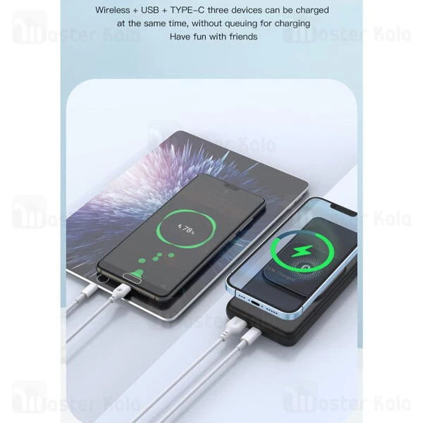 پاوربانک وایرلس 10000 ایکس او XO PR161 توان 22.5 وات