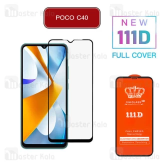 گلس تمام صفحه تمام چسب شیائومی Xiaomi Poco C40 111D Glass