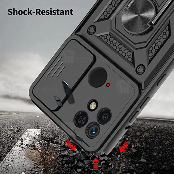 گارد محافظ ضد ضربه انگشتی Xiaomi Redmi 10C SHUNIJA Case دارای محافظ دوربین