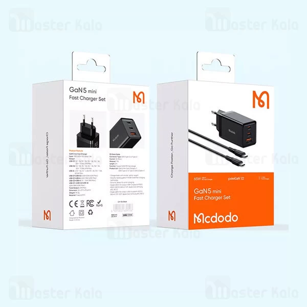 شارژر دیواری مک دودو Mcdodo CH-1542 توان 65 وات با کابل