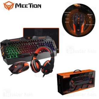 پک گیمینگ میشن Meetion MT-C500 موس ، کیبورد ، هدست و موس پد