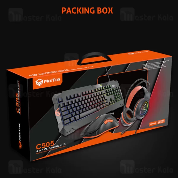 پک گیمینگ میشن Meetion MT-C505 موس ، کیبورد ، هدست و موس پد
