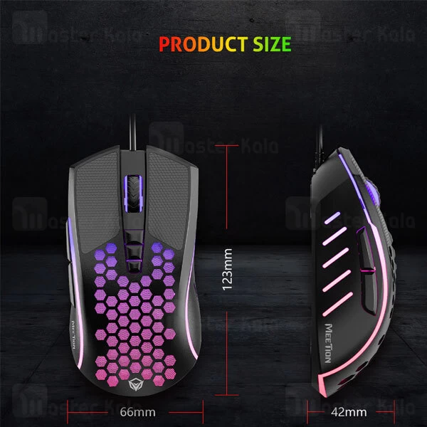 موس سیمی گیمینگ میشن Meetion MT-GM015