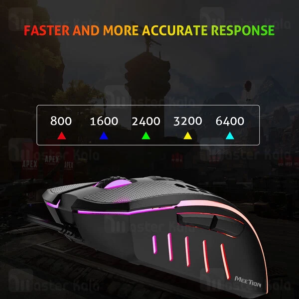 موس سیمی گیمینگ میشن Meetion MT-GM015