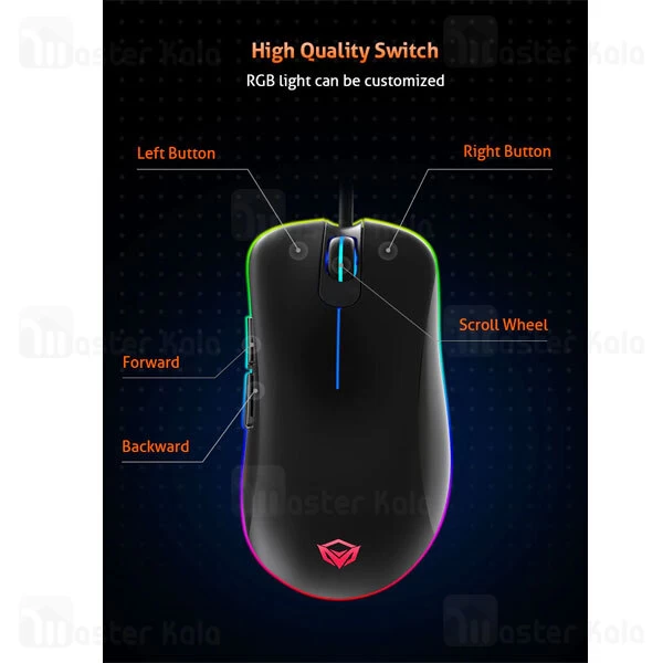 موس سیمی گیمینگ میشن Meetion MT-GM19