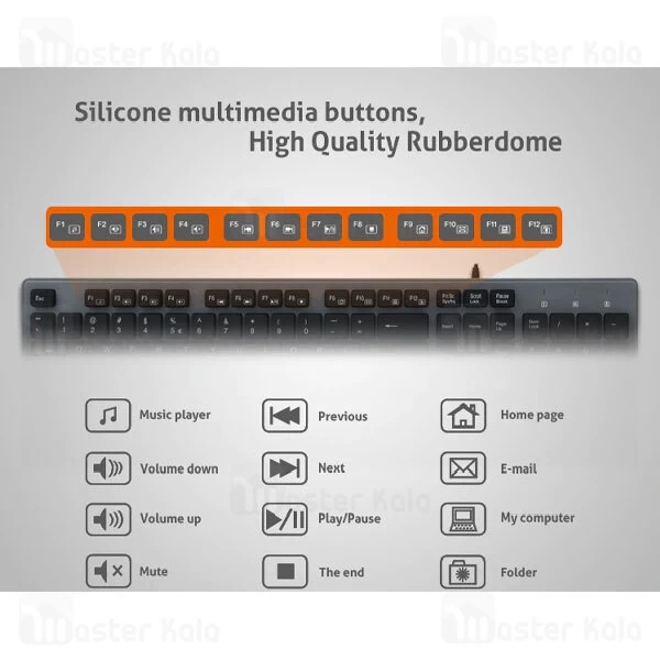 کیبورد سیمی میشن Meetion MT-K841