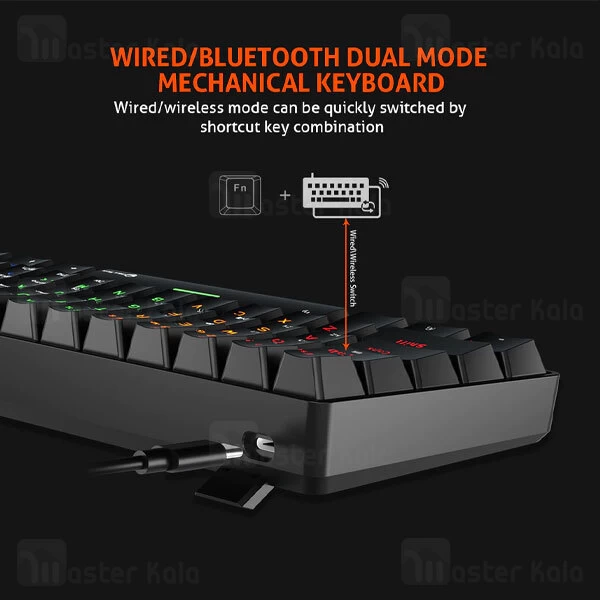 کیبورد سیمی گیمینگ میشن Meetion MT-MK005