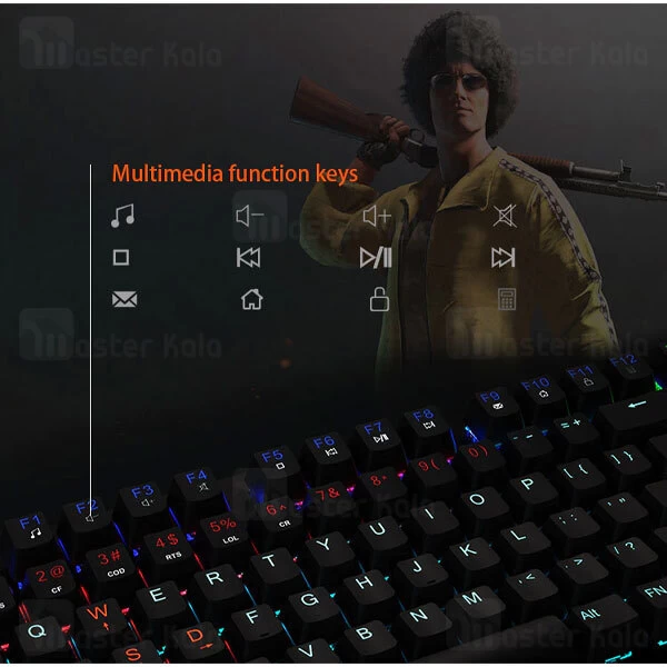 کیبورد سیمی گیمینگ میشن Meetion MT-MK007