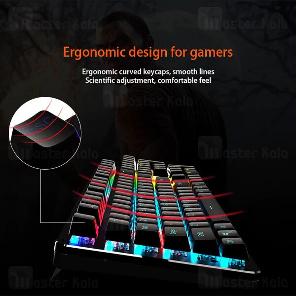 کیبورد سیمی گیمینگ میشن Meetion MT-MK007