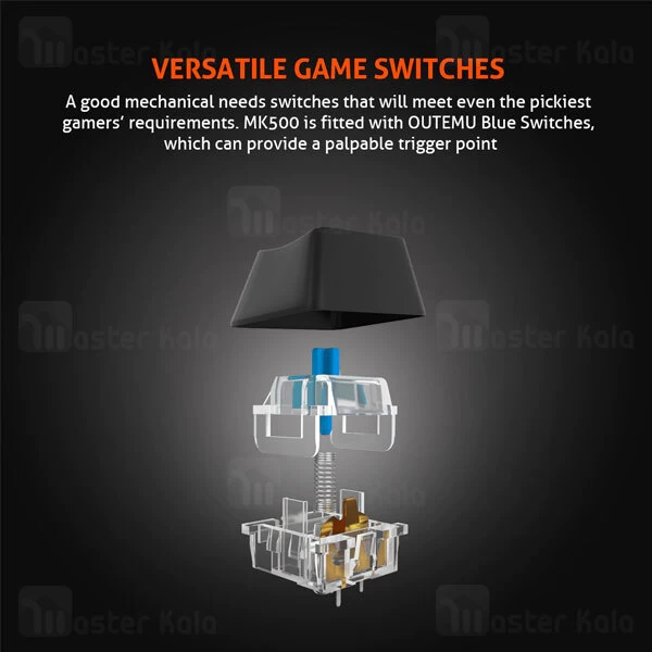 کیبورد سیمی گیمینگ میشن Meetion MT-MK500