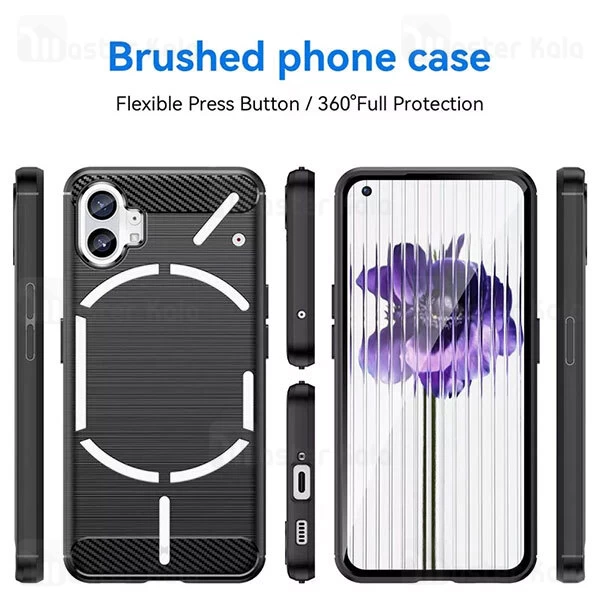 قاب فیبر کربنی ناتینگ Nothing Phone 1 Rugged Armor Fiber Carbon