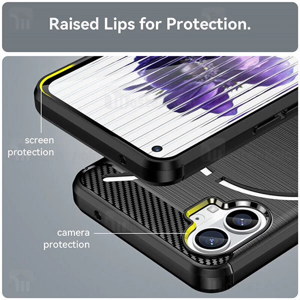 قاب فیبر کربنی ناتینگ Nothing Phone 1 Rugged Armor Fiber Carbon
