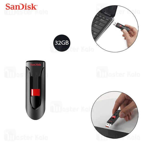 فلش مموری 32 گیگابایت سن دیسک SanDisk Cruzer Glide SDCZ600