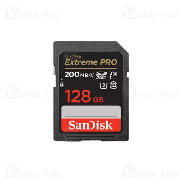 کارت حافظه اس دی 128 گیگابایت SanDisk Extreme Pro U3 200MB 4K UHD