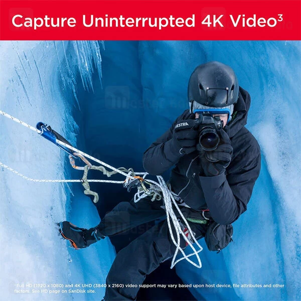 کارت حافظه اس دی 64 گیگابایت SanDisk Extreme Pro U3 200MB 4K UHD
