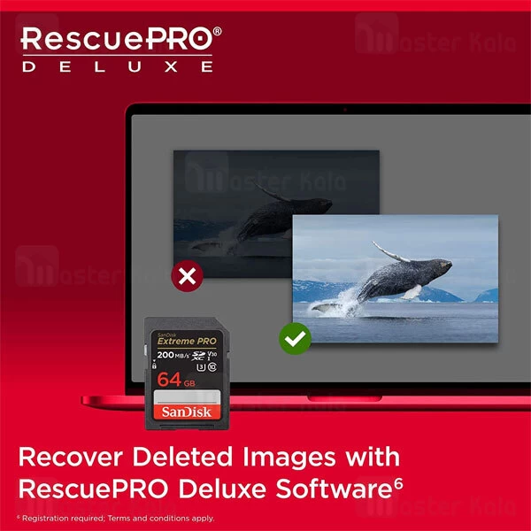 کارت حافظه اس دی 64 گیگابایت SanDisk Extreme Pro U3 200MB 4K UHD