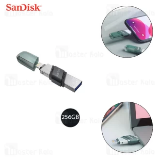 فلش مموری 256 گیگابایت لایتنینگ سن دیسک SanDisk iXpand Flip SDIX90N USB3.1