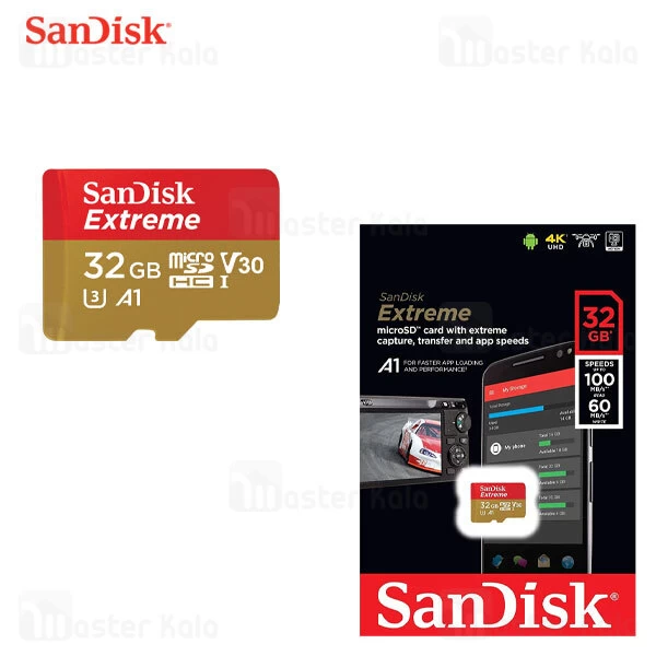 کارت حافظه میکرو اس دی 32 گیگابایت Sandisk 667X 160MB 4K