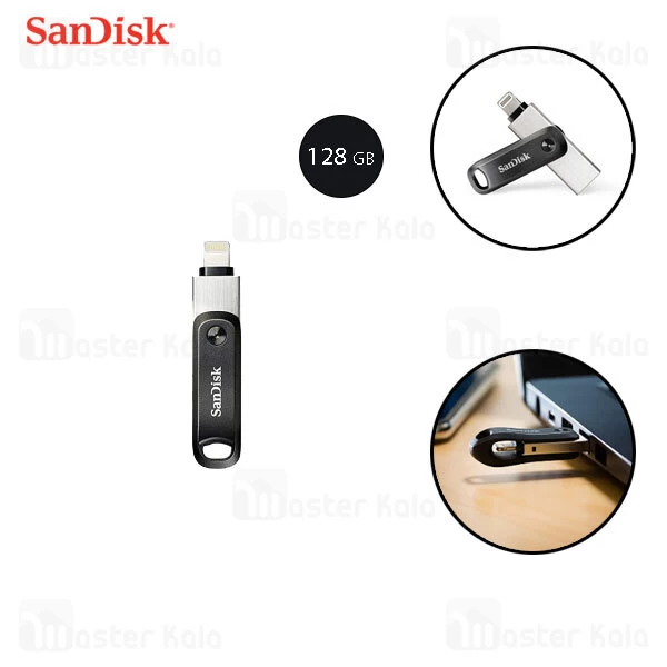 فلش مموری 128 گیگابایت لایتنینگ سن دیسک Sandisk iXPAND SDIX60N