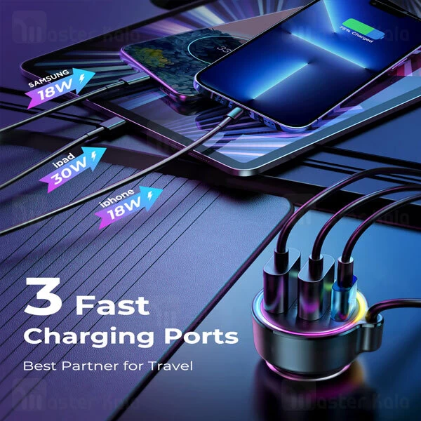 شارژر فندکی و پخش کننده بلوتوث جویروم Joyroom JR-CL18 توان 30 وات