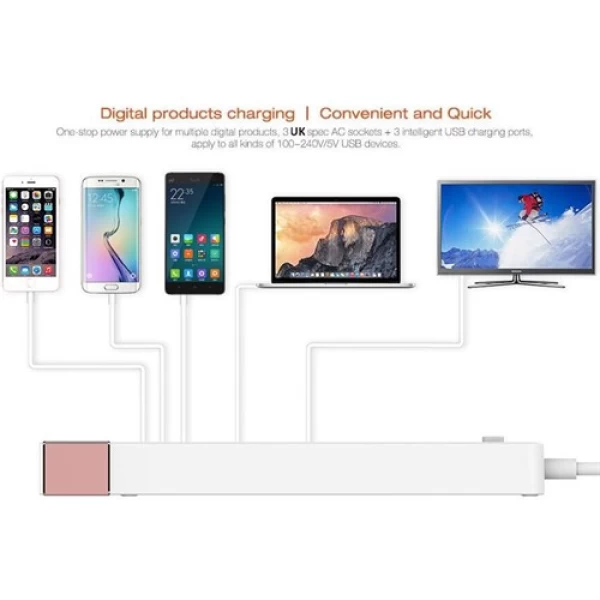 سه راهی برق و شارژر الدینیو LDNIO SK3460