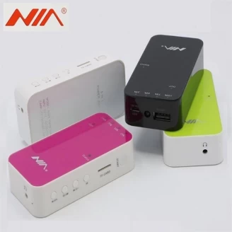 موزیک پلیر و پاوربانک 2800 میلی آمپر نیا NIA N368 Multi-Functional