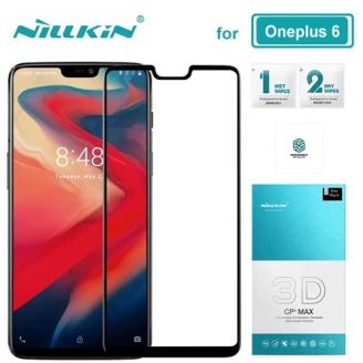محافظ صفحه نمایش شیشه ای تمام صفحه نیلکین وان پلاس Nillkin 3D CP+ Max OnePlus 6 / A6000