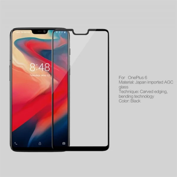 محافظ صفحه نمایش شیشه ای نیلکین وان پلاس Nillkin 3D CP+Max OnePlus 6 / A6000