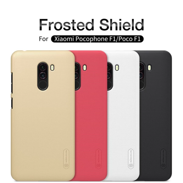 کاور محافظ نیلکین Frosted Shield مناسب Xiaomi Pocophone F1/Poco F1